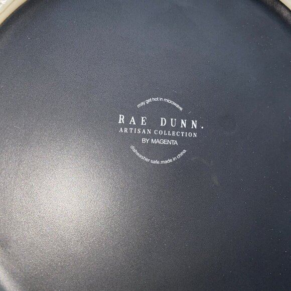 Rae Dunn Howloween XL Dog Pet Food Bowl Black Orange Artisan Collection Magenta - Picture 5 of 10